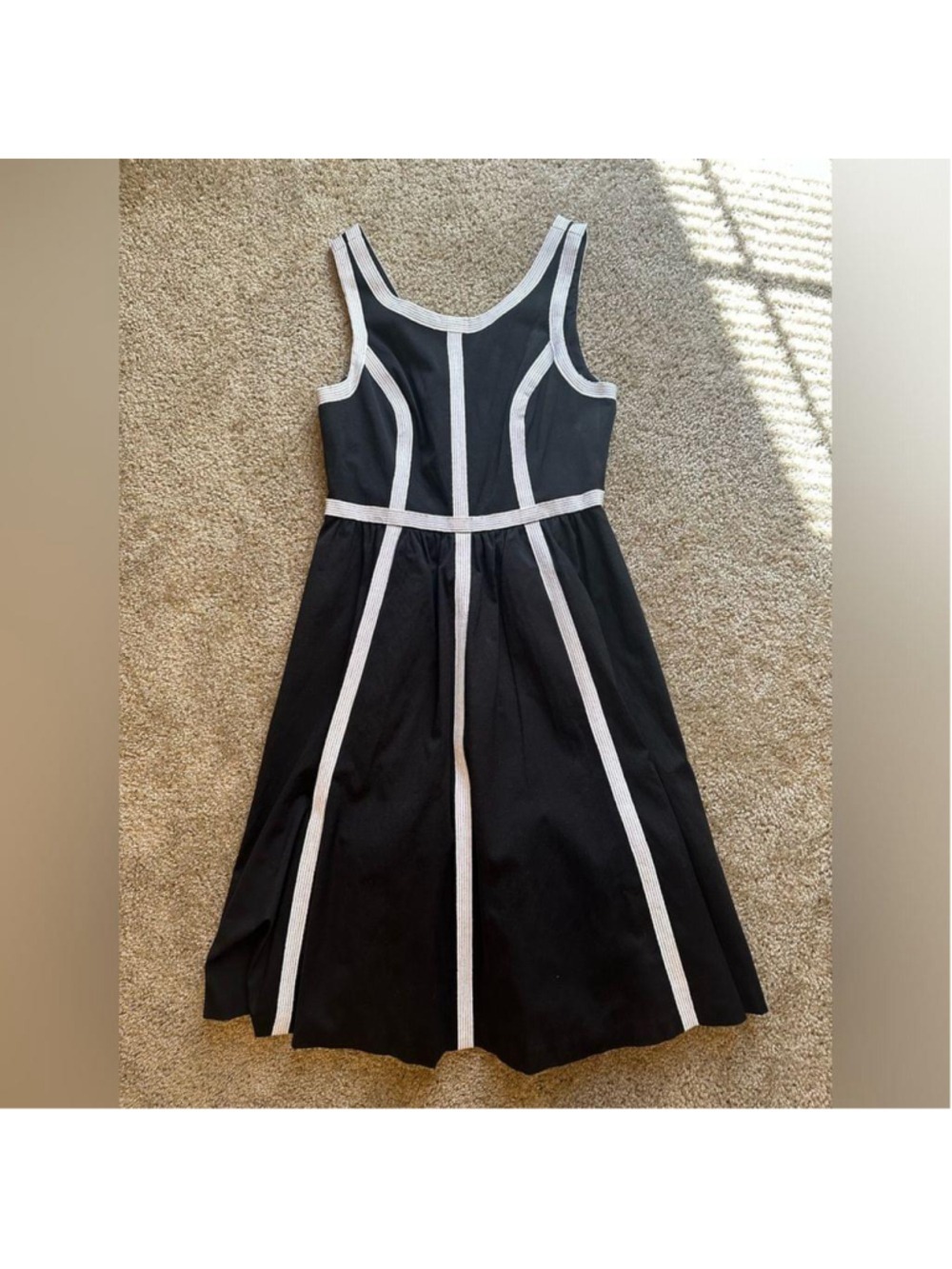 Tracy Reese Black and White Midi Tank Dress Size 6 NWT